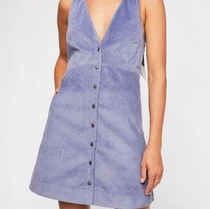 Free People Size L Rolling Thunder Corduroy Dress